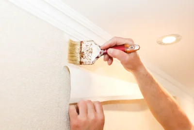 Pose de papier peint à Ispagnac — revêtements muraux et toiles de verre